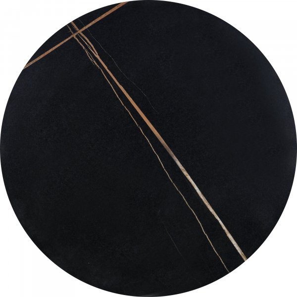Scalita salontafel Ø50 cm - Zwart marmer/zwart/goud Scalita salontafel Ø50 cm - Zwart marmer/zwart/goud