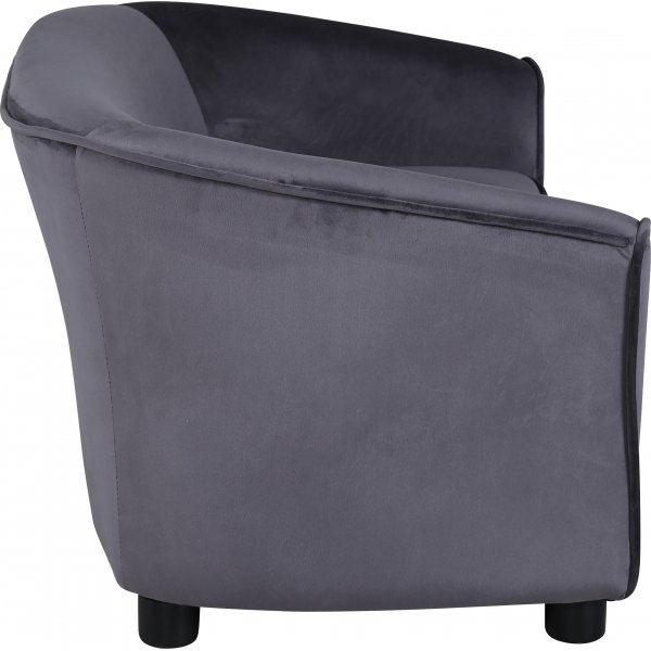 Måna barnsoffa - Grå sammet Måna barnsoffa - Grå sammet