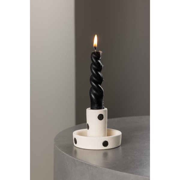 Ceco ljusstake - Svart/Vit