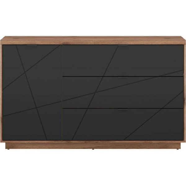 Antiek dressoir - Eiken/Zwart Antiek dressoir - Eiken/Zwart