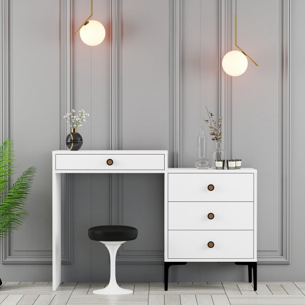 Lizbon kaptafel 124 x 40 cm - Wit Lizbon kaptafel 124 x 40 cm - Wit