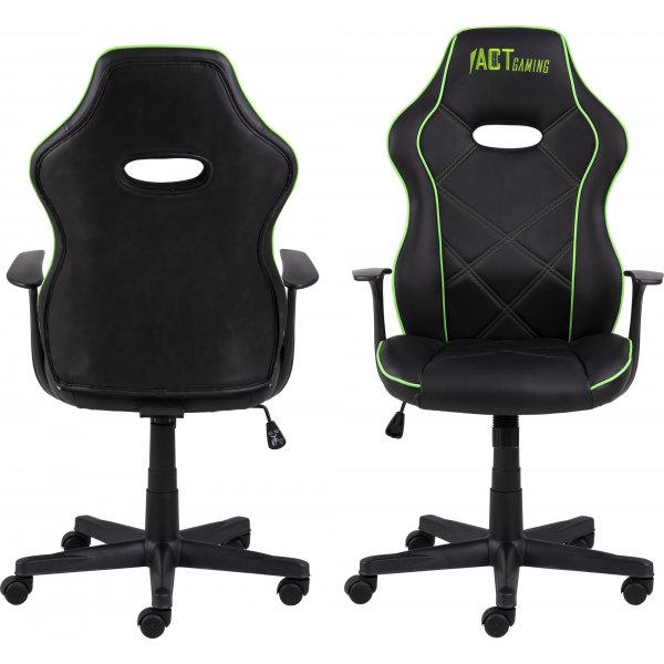 Vayne svart spelstol med grna detaljer