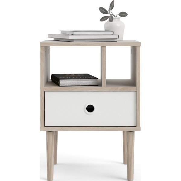 Rome sängbord - Hickory/vit Rome sängbord - Hickory/vit