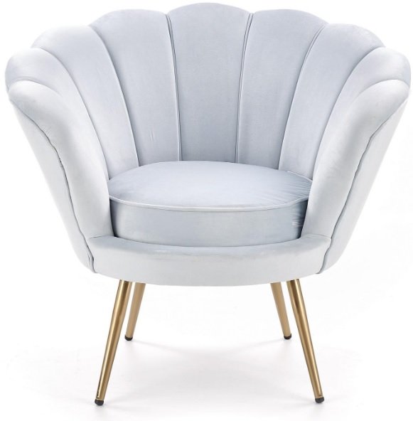 Tiara f�t�lj - Ljusbl�/guld