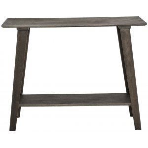 Table console Frikk / Placage chne laqu marron