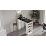 Style barbord 120 x 51,6 cm - Vit/svart