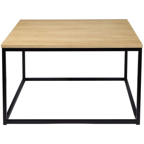 Table basse Natalie 80x80 - Placage chêne pigmenté blanc Table basse Natalie 80x80 - Placage chêne pigmenté blanc