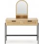 Coiffeuse Carmen 104 x 35 cm - Beige/noir