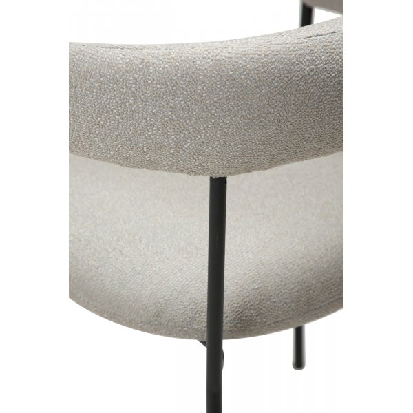 Fauteuil Plenti - Cachemire bouclé/noir Fauteuil Plenti - Cachemire bouclé/noir