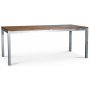 Alva utematgrupp med 6 stolar och bord 190x90 cm - Teak / Galvaniserat stl