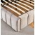 Lit double Louis avec clairage LED 180 x 200 cm - Velours beige + Kit d\\\'entretien des meubles pour textiles