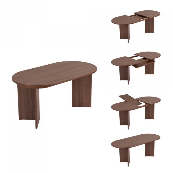 Utdragbart matbord Sirell 160�200 cm - Milano valn�t