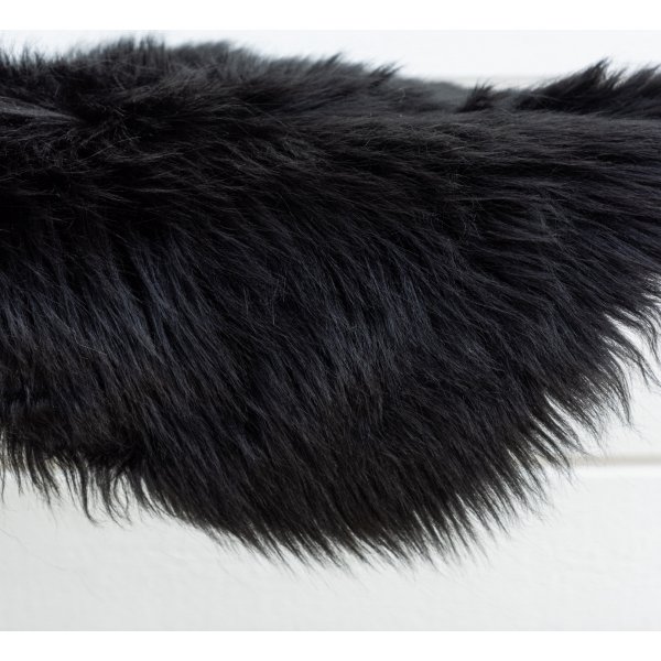 Katy fll 180 x 55 cm - Svart fuskpls