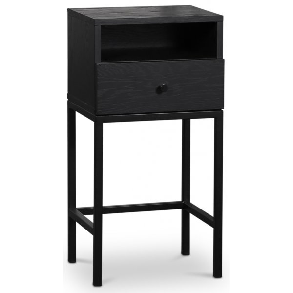 Stilo V.2 s�ngbord med l�da svartbetsad ek