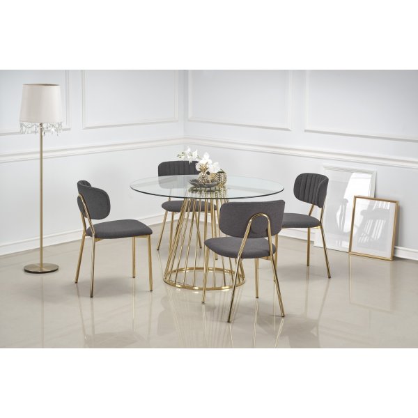 Liverpool ronde eettafel 120 cm - Goud