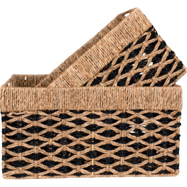 Set de paniers à salade - Beige/noir Set de paniers à salade - Beige/noir