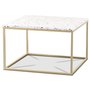 Terrazzo soffbord 75x75cm - Cosmos Terrazzo & underrede mssing