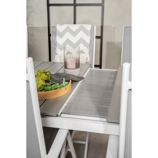 Levels utematgrupp med 6 st Break stolar - Grå/Vit Levels utematgrupp med 6 st Break stolar - Grå/Vit