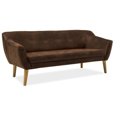 Camryn 3-sits soffa - Brun/ek