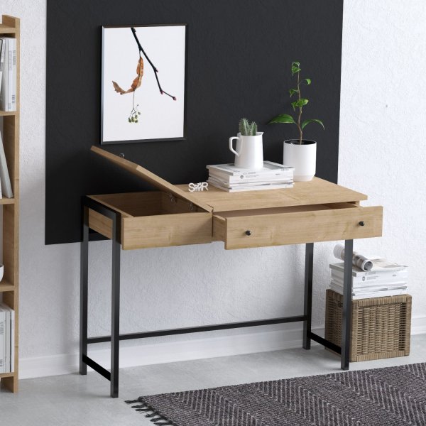 Bureau Pura Chêne/noir - 100 x 45 cm Bureau Pura Chêne/noir - 100 x 45 cm