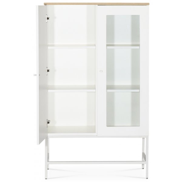 Edge highboard - Vit högtryckslaminat (HPL) + Textilrengöring för möbler Edge highboard - Vit högtryckslaminat (HPL) + Textilrengöring för möbler