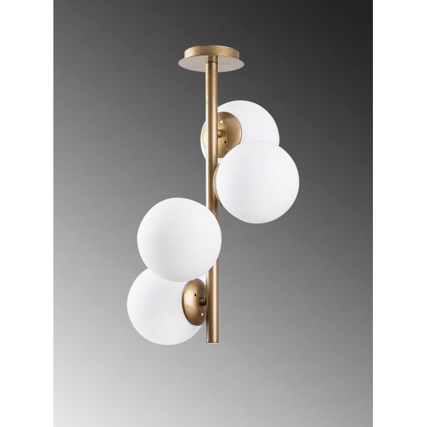 Faze taklampa 138 - Guld/vit Faze taklampa 138 - Guld/vit