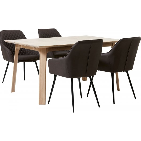 Fauteuil Florida en PU marron Fauteuil Florida en PU marron