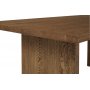 Bryssel matbord 190-290 cm (2 klaffar ingr) - Brun rustik ek