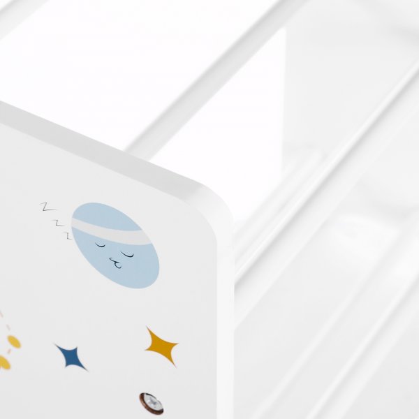 tagre chambre d'enfant Galax - Blanc/bleu