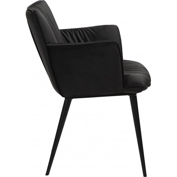 Fauteuil Join - Velours noir Fauteuil Join - Velours noir