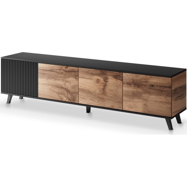 Banc Fate Media 200 cm - Chêne Wotan/noir Banc Fate Media 200 cm - Chêne Wotan/noir