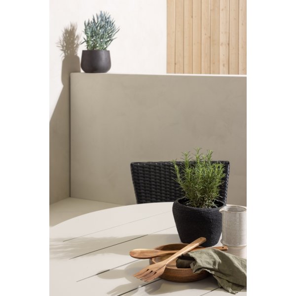 Lina utematgrupp med 4 st Malina stolar - Beige/Svart Lina utematgrupp med 4 st Malina stolar - Beige/Svart