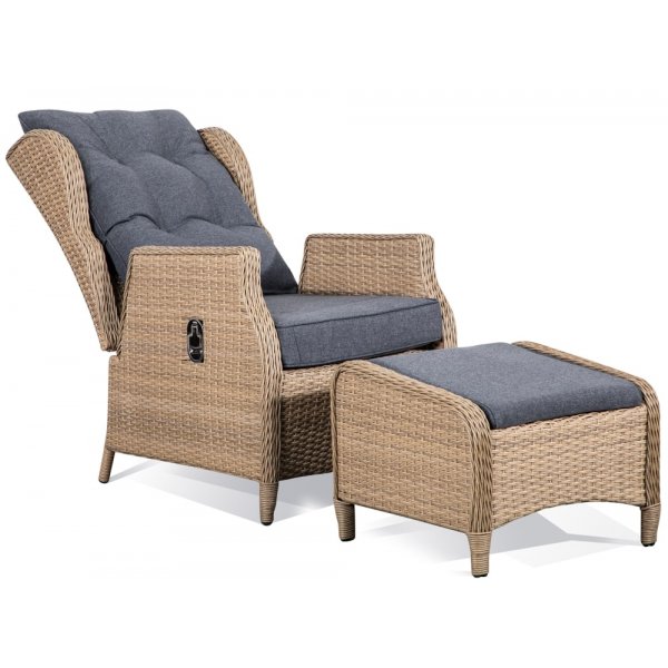 Brisbane f�t�lj med fotpall