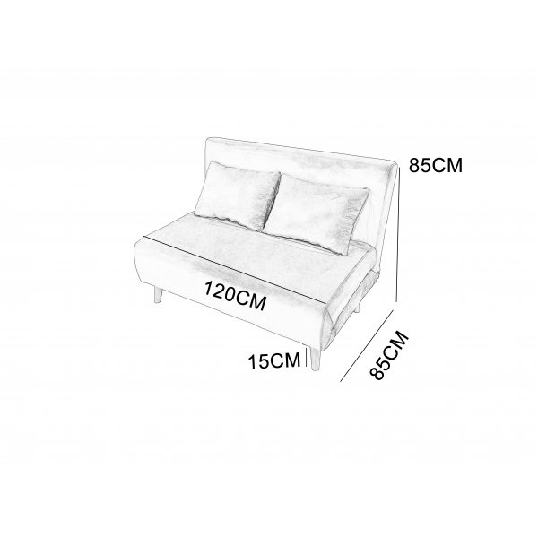 Bäddsoffa Helsingborg – Ljusgrå sammet | 193 cm Bäddsoffa Helsingborg – Ljusgrå sammet | 193 cm