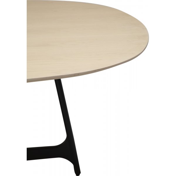 Table  manger Ooid 220 x 110 cm - Placage chne/noir