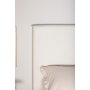 Housse de tte de lit Saga 180 cm - Blanc cass