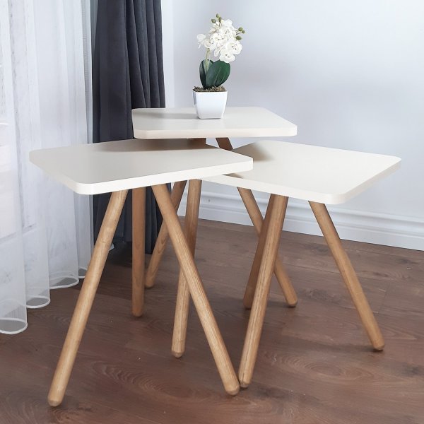 Driedubbel gedekte tafel 34 x 34 cm - Creme Driedubbel gedekte tafel 34 x 34 cm - Creme