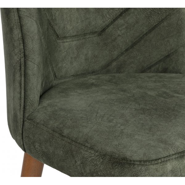 Dallas stolset - Valnöt/mörkgrön Dallas stolset - Valnöt/mörkgrön