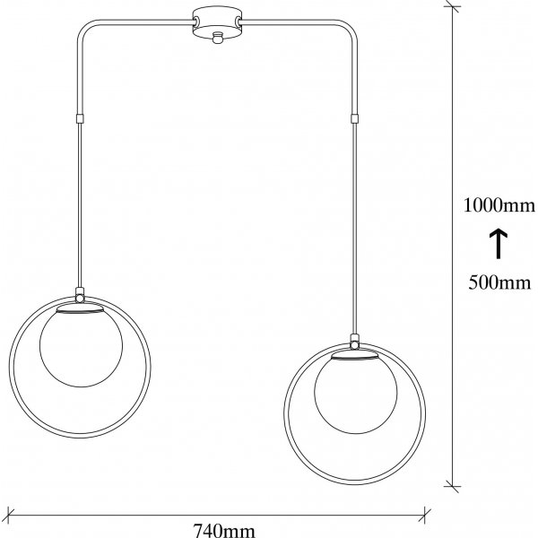 Plafonnier Dolly 4501 - Noir/blanc
