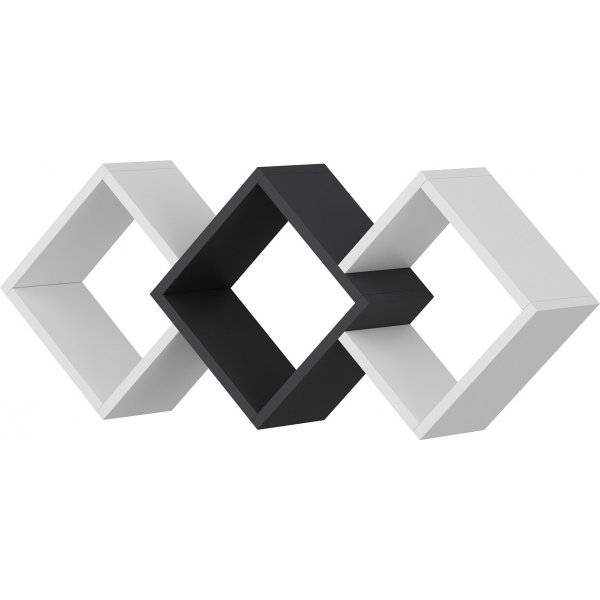 Galaxy wandplank Wit/antraciet Galaxy wandplank Wit/antraciet