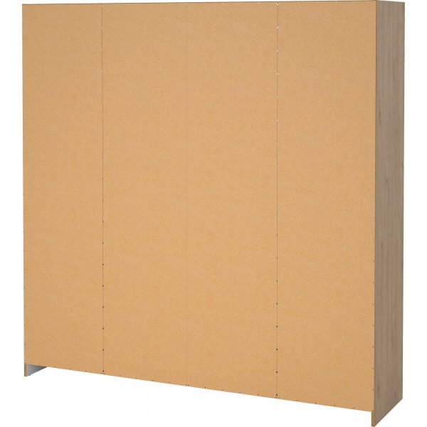 Sprint garderob med 4 dörrar och 3 lådor - Hickory Sprint garderob med 4 dörrar och 3 lådor - Hickory