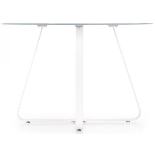 Raphael runt matbord 115 cm - Vit (Glas) / Metall Raphael runt matbord 115 cm - Vit (Glas) / Metall