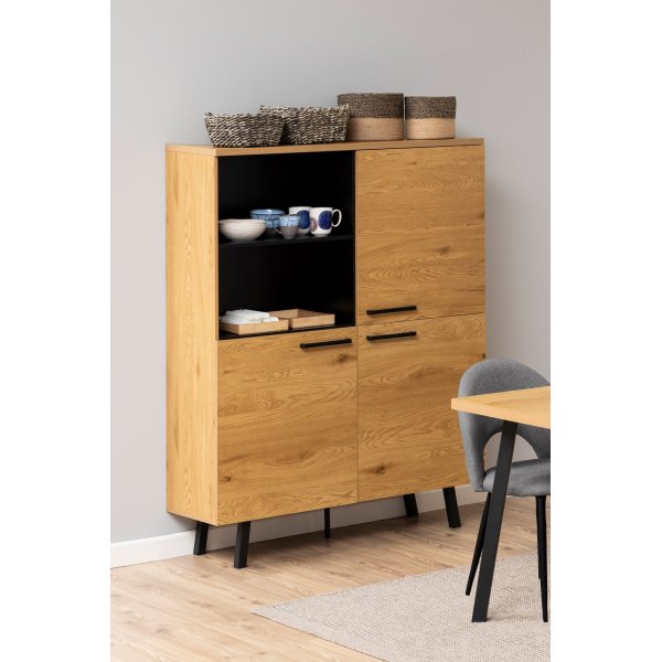 Mallow skåp - Ek/svart Mallow skåp - Ek/svart