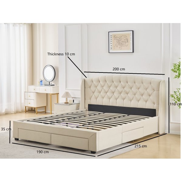 Sngram 180 x 200 cm - Beige