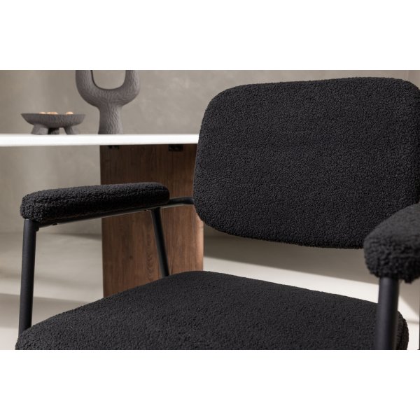 Chaise de salle à manger hier - Boucle noire Chaise de salle à manger hier - Boucle noire