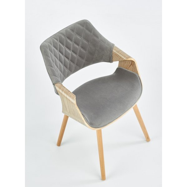 Fauteuil Cadeira 396 - Gris/chêne Fauteuil Cadeira 396 - Gris/chêne