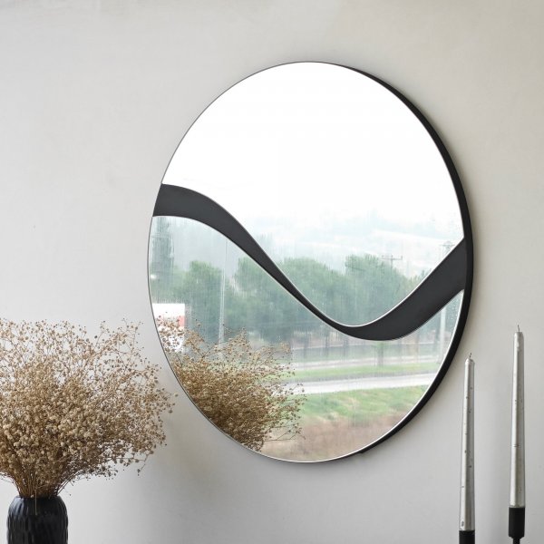 Miroir abstrait 3 - Noir Miroir abstrait 3 - Noir