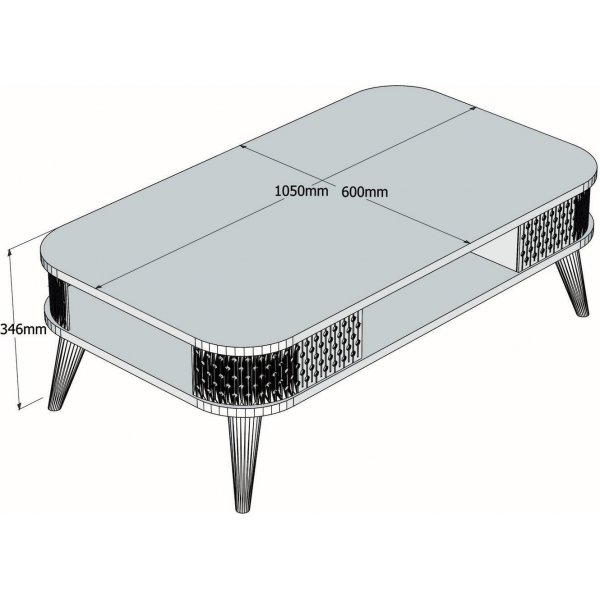 Einar soffbord - Travertin Einar soffbord - Travertin