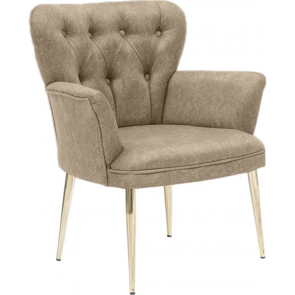 Fauteuil Paris - Marron clair/or