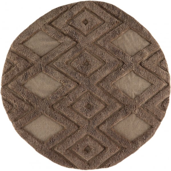 Dahliawollen vloerkleed - Donkerbruin Dahliawollen vloerkleed - Donkerbruin